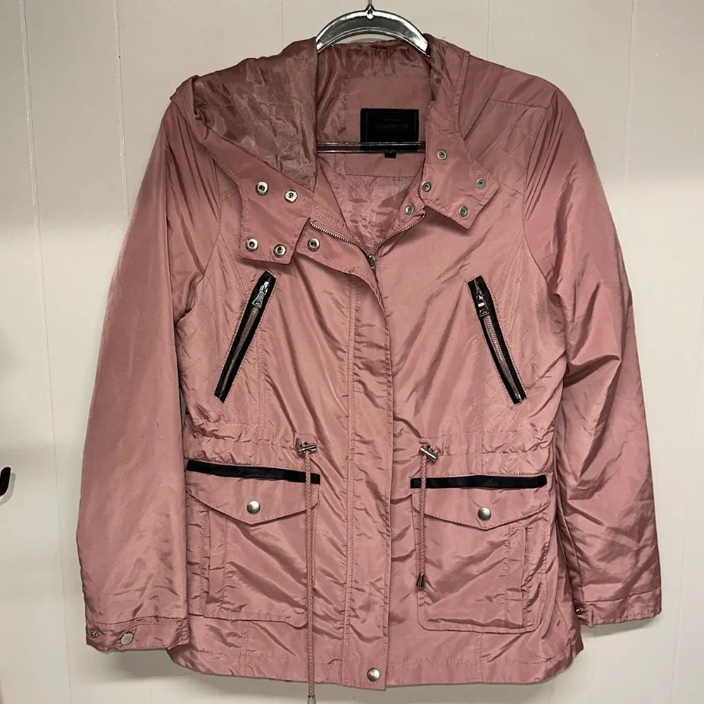 Miss London Lightweight Pale Pink Jacket Sz L